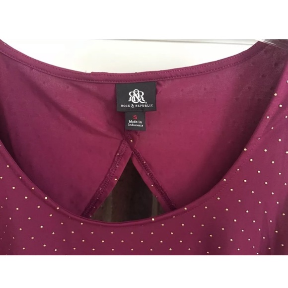 Rock & Republic Pink Purple Gold Sleeveless Small - Picture 6 of 8